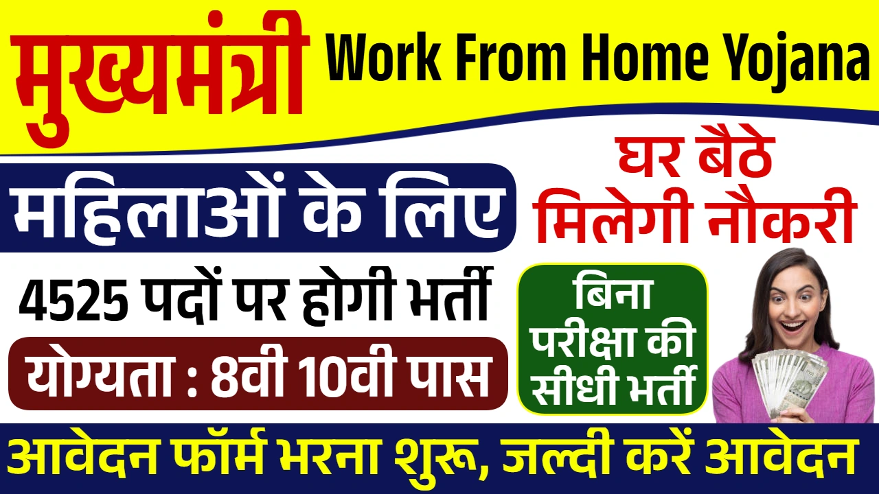 Mukhyamantri Work From Home Yojana 2026