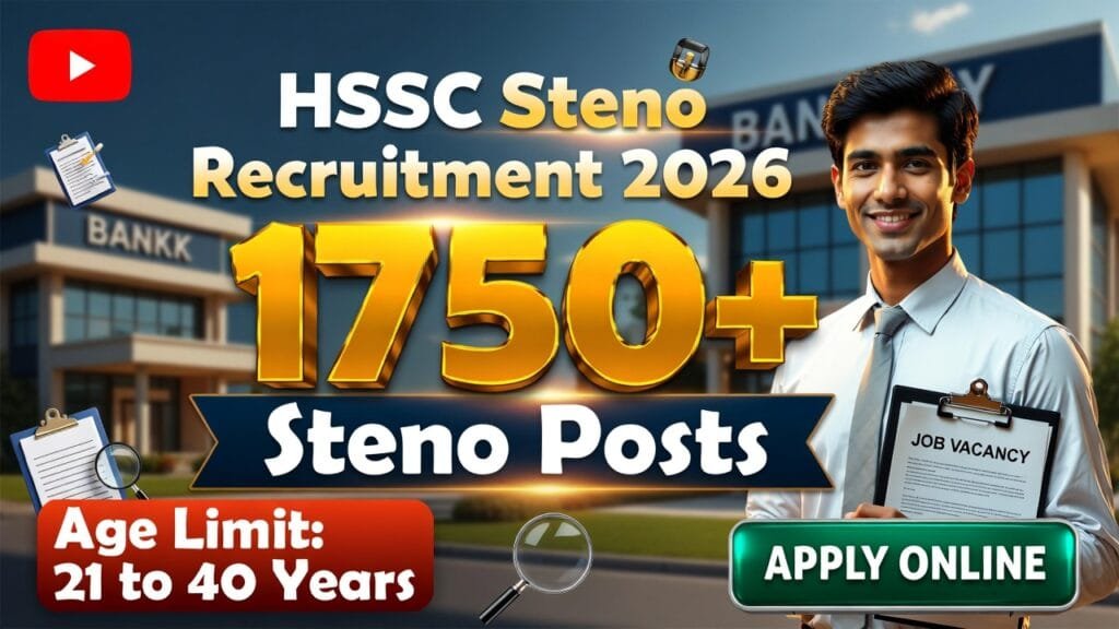 HSSC Steno Recruitment 2026