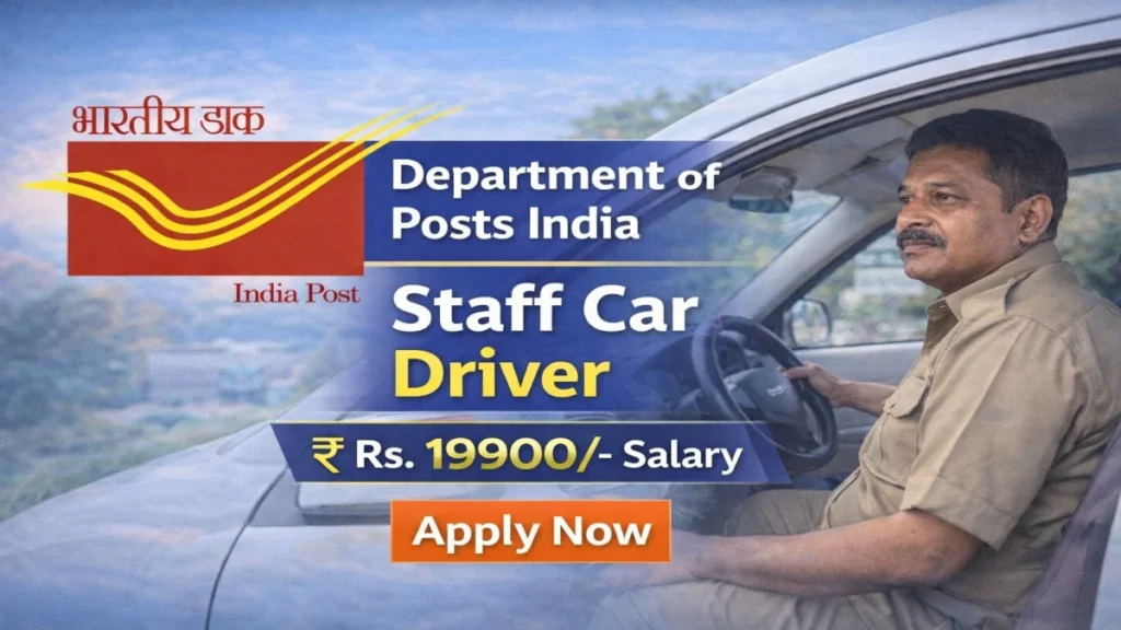 Indian Post Driver Recruitment 2026: Golden Government Job Opportunity for 10th Pass Candidates Apply Now 1 Indian Post Driver Recruitment 2026