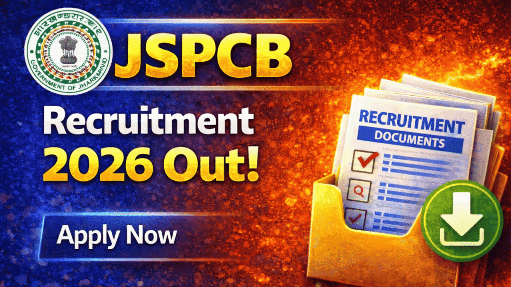 JSPCB Recruitment 2026: Offline Applications Open for JRF, Lab Assistant, Lab Attendant & MTS Apply Now 1 JSPCB Recruitment 2026