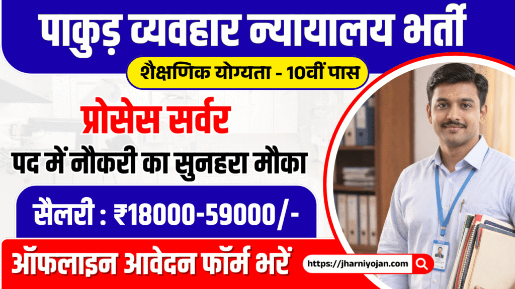 Pakur Court Process Server Vacancy 2026
